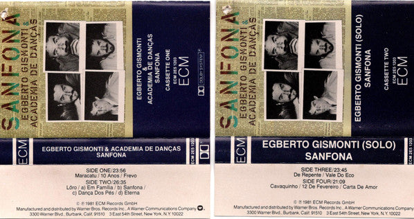 Egberto Gismonti & Academia De Danças : Sanfona (2xCass, Album)