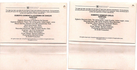 Egberto Gismonti & Academia De Danças : Sanfona (2xCass, Album)