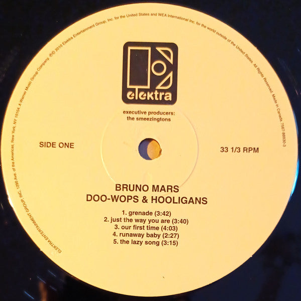 Bruno Mars : Doo-Wops & Hooligans (LP, Album, RP)