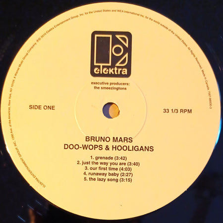 Bruno Mars : Doo-Wops & Hooligans (LP, Album, RP)