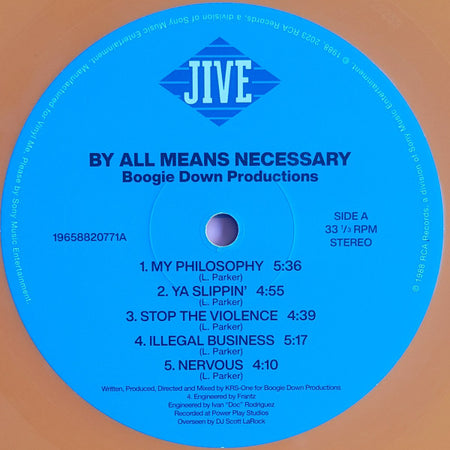 Boogie Down Productions : By All Means Necessary (LP, Album, Club, RE, RM, Ora)