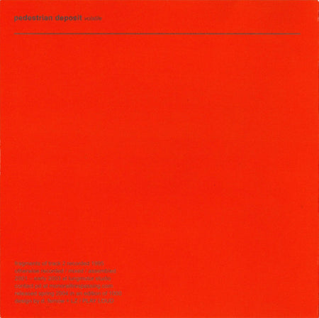 Pedestrian Deposit : Volatile (CD, Album, Ltd)