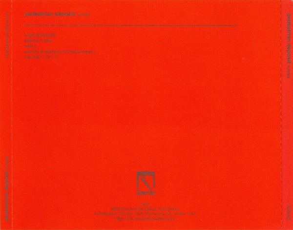 Pedestrian Deposit : Volatile (CD, Album, Ltd)