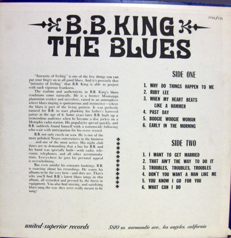 B.B. King : The Blues (LP, RE)