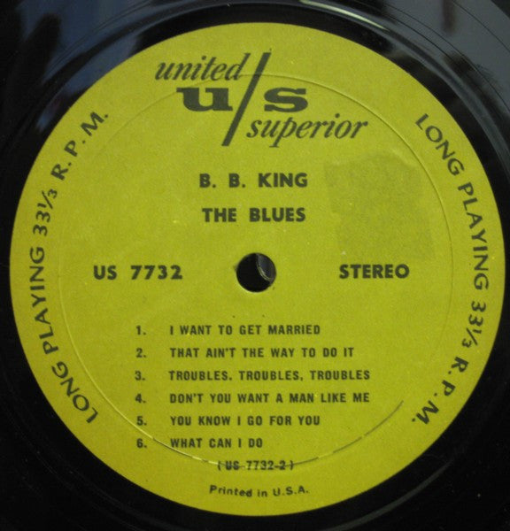 B.B. King : The Blues (LP, RE)