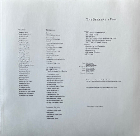 Dead Can Dance : The Serpent's Egg (LP, Album, RE)