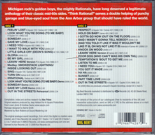 The Rationals : Think Rational! (2xCD, Comp, RM)