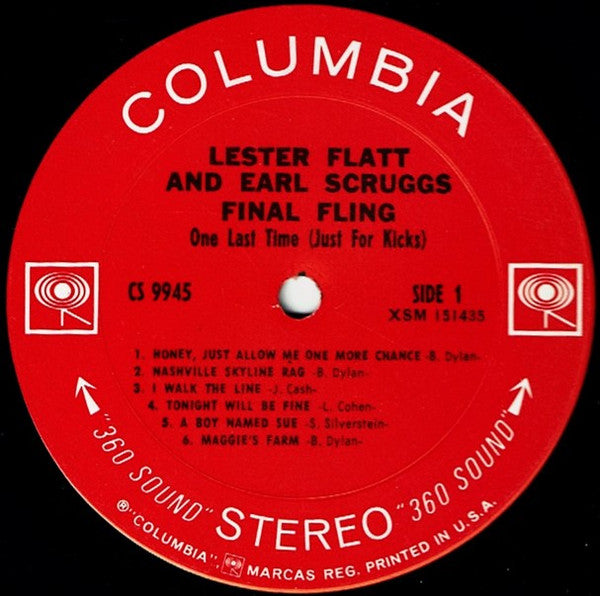 Flatt & Scruggs : Final Fling-One Last Time (Just For Kicks) (LP, Album)