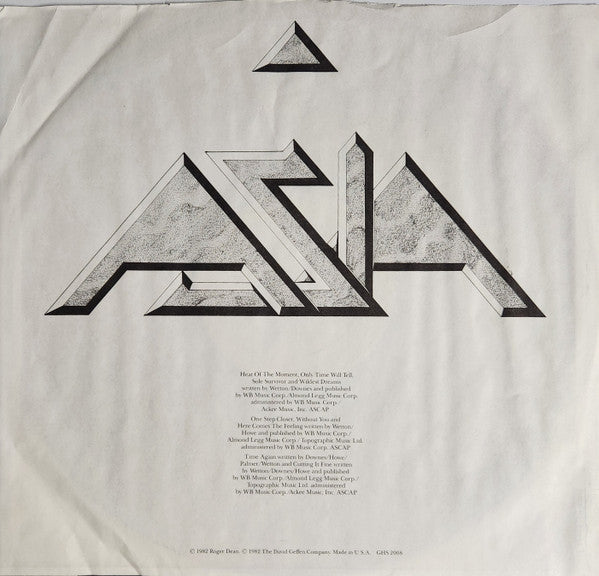 Asia (2) : Asia (LP, Album, Club, Ter)
