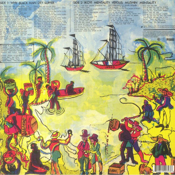 Fela Ransome-Kuti* & The Africa '70* With Ginger Baker : Why Black Man Dey Suffer....... (LP, Album, Ltd, RE, Yel)