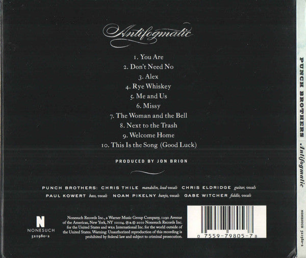 Punch Brothers : Antifogmatic (CD, Album)