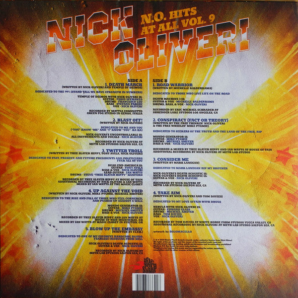 Nick Oliveri : N.O. Hits At All Vol. 9 (LP, Comp, M/Print)