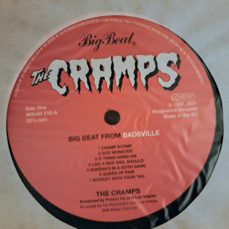 The Cramps : Big Beat From Badsville (LP, Album, RE)