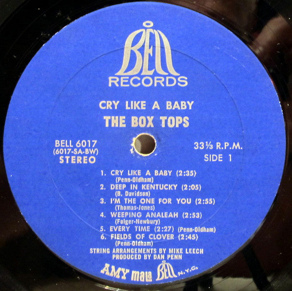 The Box Tops* : Cry Like A Baby (LP, Album, BW )