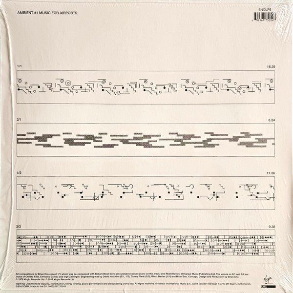 Brian Eno : Ambient 1 (Music For Airports) (LP, Album, RE, RM, RP, 180)