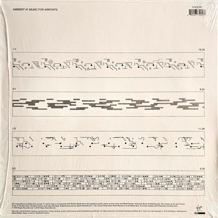 Brian Eno : Ambient 1 (Music For Airports) (LP, Album, RE, RM, RP, 180)