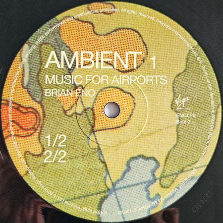 Brian Eno : Ambient 1 (Music For Airports) (LP, Album, RE, RM, RP, 180)