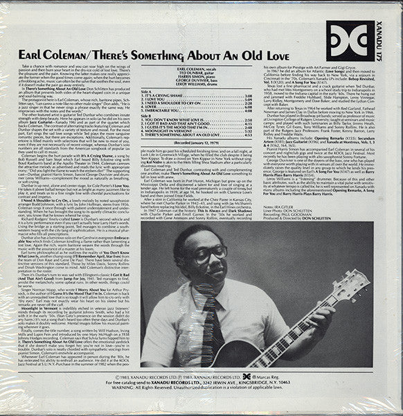 Earl Coleman : There's Something About An Old Love (LP)