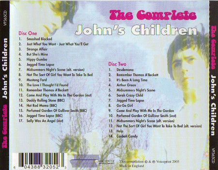 John's Children : The Complete John's Children (2xCD, Comp, RE)