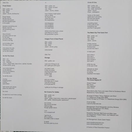 Rip Van Winkle (5) : The Grand Rapids EP (12", EP, Ltd)