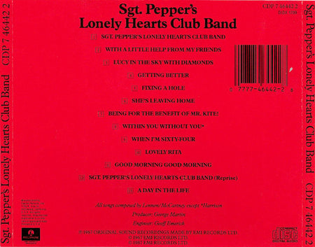 The Beatles : Sgt. Pepper's Lonely Hearts Club Band (CD, Album, RE)