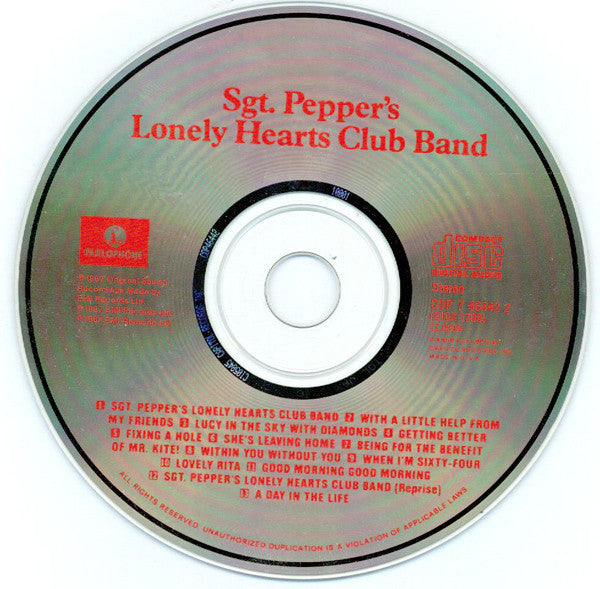 The Beatles : Sgt. Pepper's Lonely Hearts Club Band (CD, Album, RE)