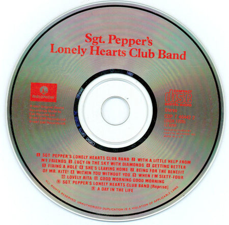 The Beatles : Sgt. Pepper's Lonely Hearts Club Band (CD, Album, RE)