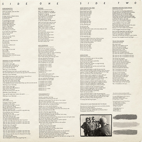 The Police : Synchronicity (LP, Album, BRY)