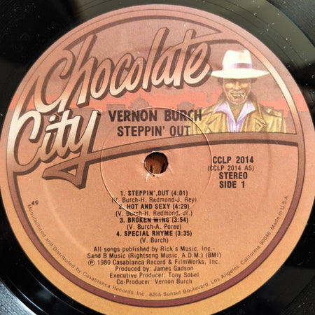 Vernon Burch : Steppin' Out (LP, Album, 49 )