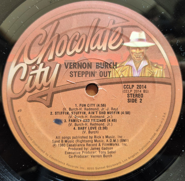 Vernon Burch : Steppin' Out (LP, Album, 49 )