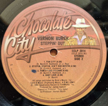 Vernon Burch : Steppin' Out (LP, Album, 49 )