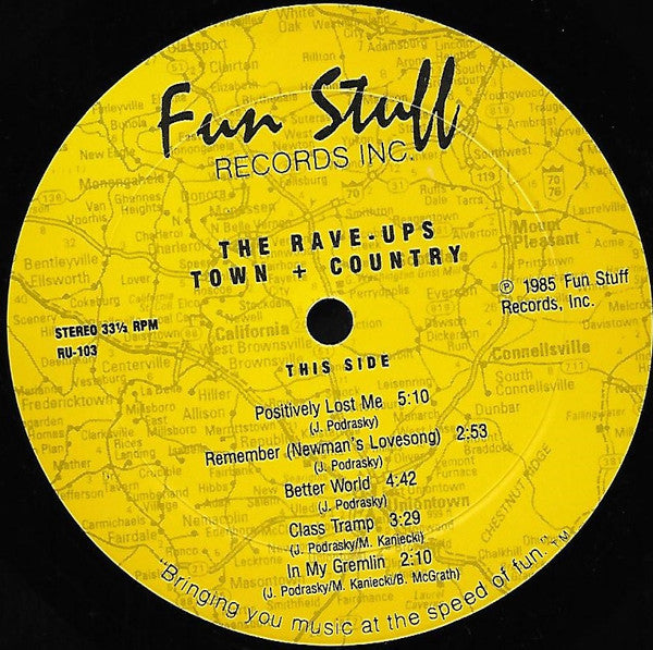 The Rave-Ups : Town + Country (LP, Album)