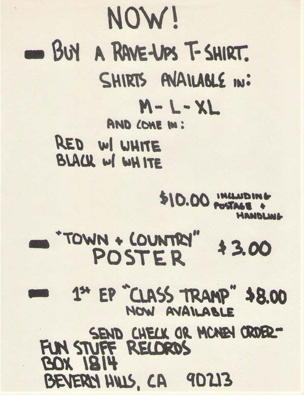 The Rave-Ups : Town + Country (LP, Album)