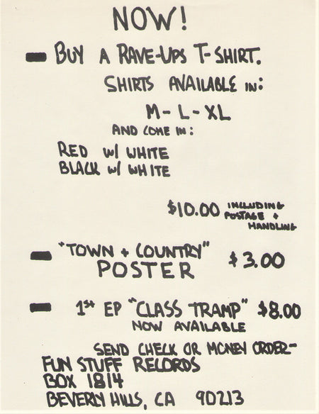The Rave-Ups : Town + Country (LP, Album)