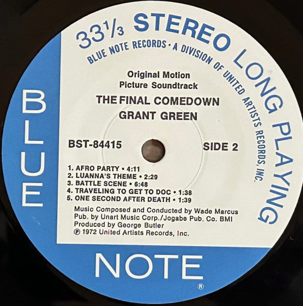 Grant Green : The Final Comedown - Original Motion Picture Soundtrack (LP, Album, Ltd, RE, RM, 180)