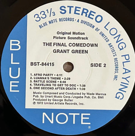 Grant Green : The Final Comedown - Original Motion Picture Soundtrack (LP, Album, Ltd, RE, RM, 180)