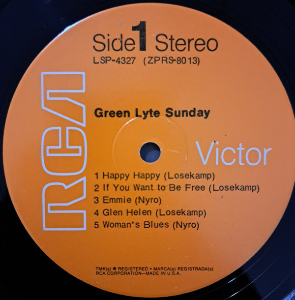 Green Lyte Sunday : Green Lyte Sunday (LP, Album, Gat)