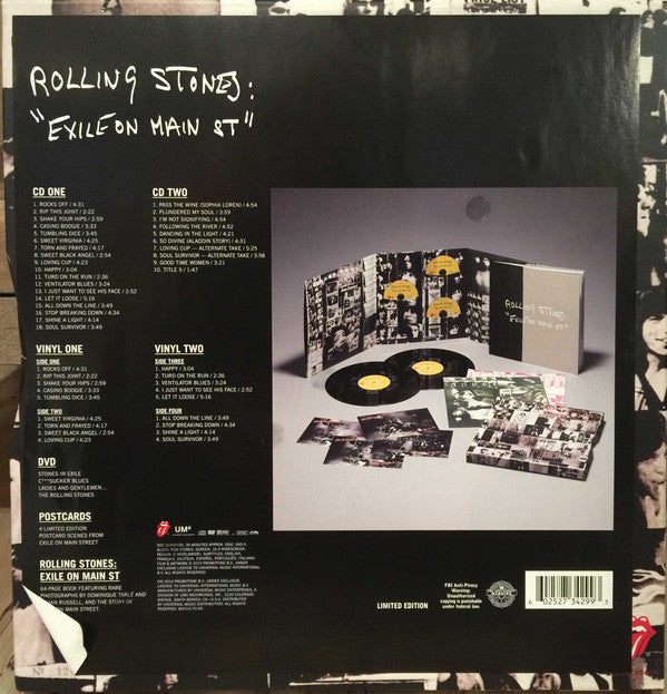 Rolling Stones* : Exile On Main St (Box, Ltd + CD, Album, RE, RM + CD + 2xLP, RE, RM, )