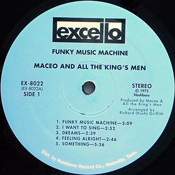Maceo & All The King's Men : Funky Music Machine (LP, Album, RE)