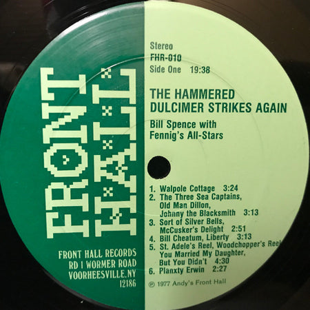 Bill Spence With Fennig's All-Star String Band : The Hammered Dulcimer Strikes Again (LP, Album, Gre)