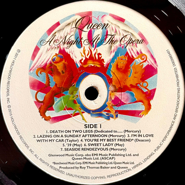 Queen : A Night At The Opera (LP, Album, RE, Hal)