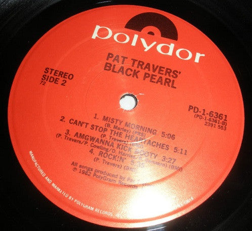 Pat Travers : Black Pearl (LP, Album, 72)