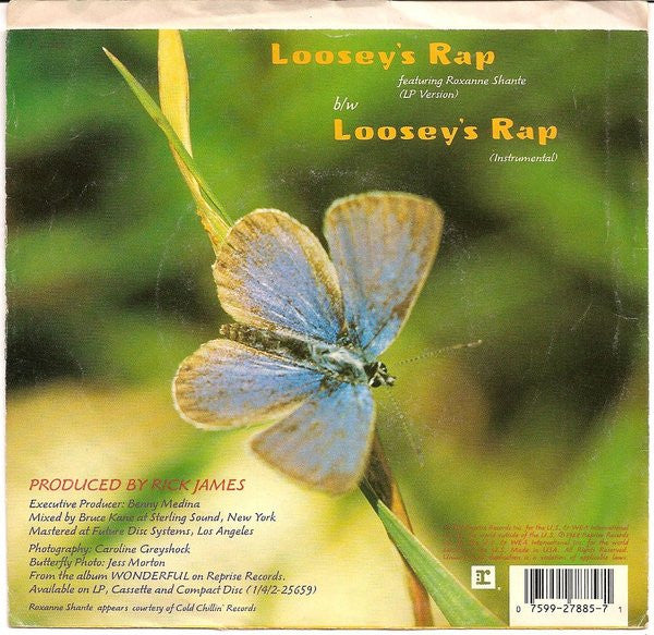 Rick James : Loosey’s Rap (7", Styrene, All)