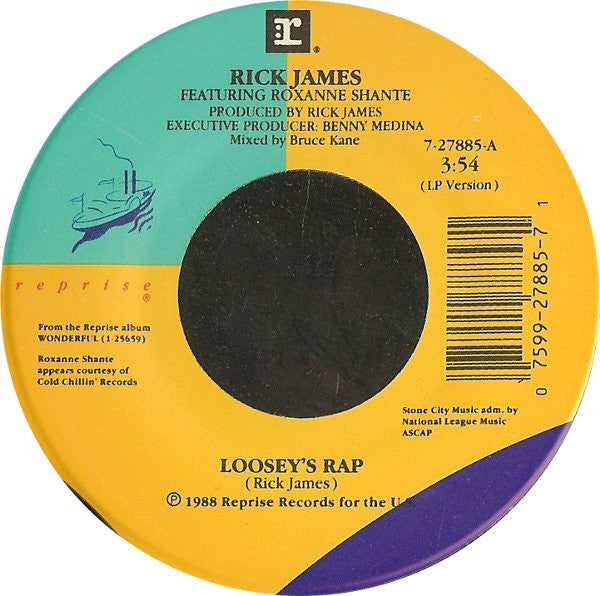 Rick James : Loosey’s Rap (7", Styrene, All)