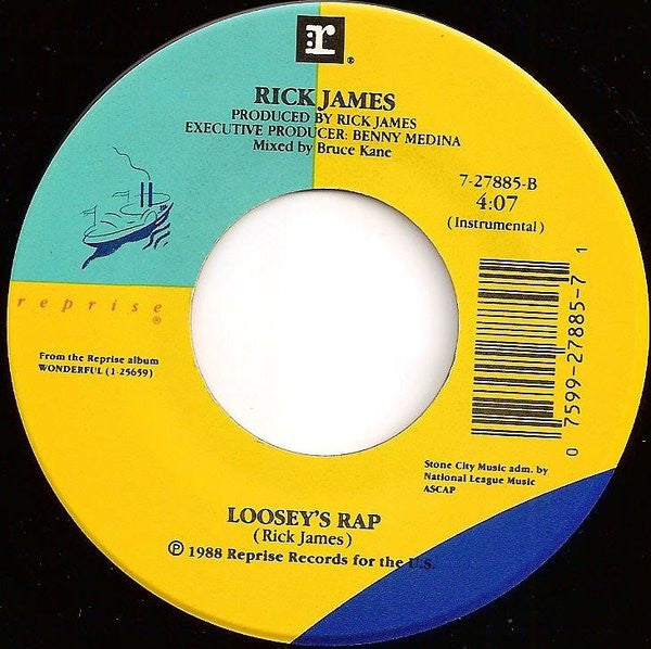 Rick James : Loosey’s Rap (7", Styrene, All)