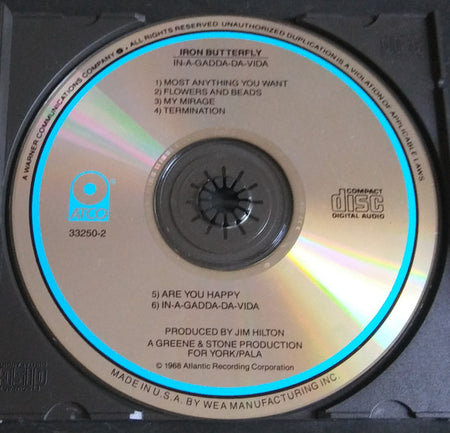 Iron Butterfly : In-A-Gadda-Da-Vida (CD, Album, RE, RP, SRC)