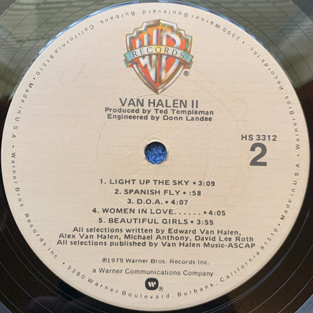 Van Halen : Van Halen II (LP, Album, Win)