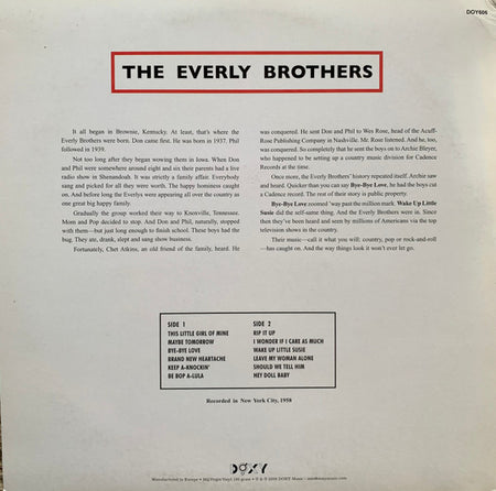 The Everly Brothers* : The Everly Brothers (LP, RE)
