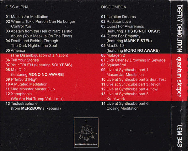 Deftly-D : Quantum Sleeper (2xCD, Album, Comp)