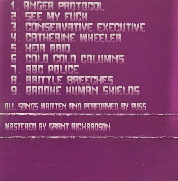 Puss (3) : Anger Protocol (Cass, Album, Pur)